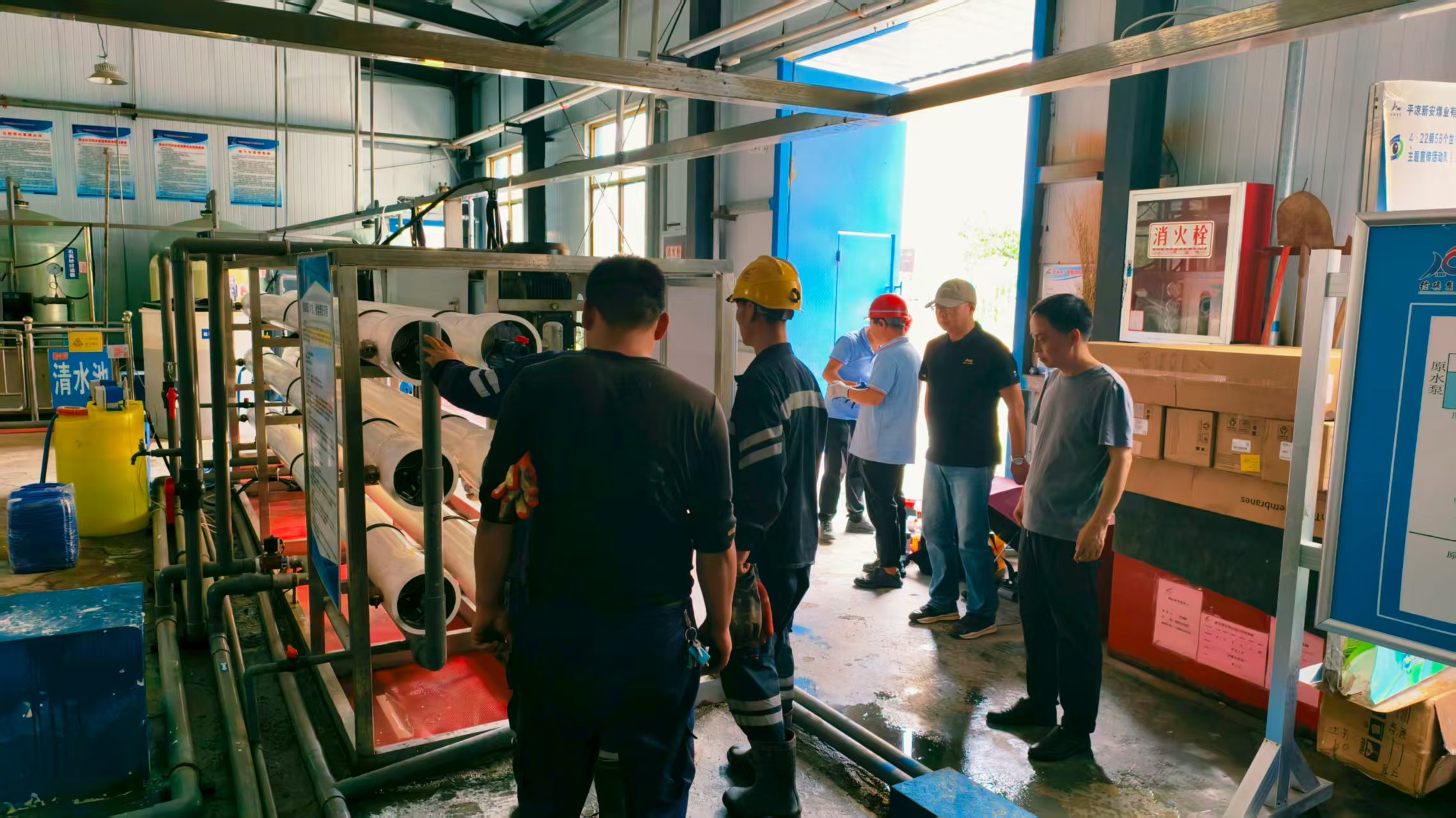 新安煤業(yè)超大型工程水處理設(shè)備施工完成 新安煤業(yè)超大型工程水處理設(shè)備施工完成